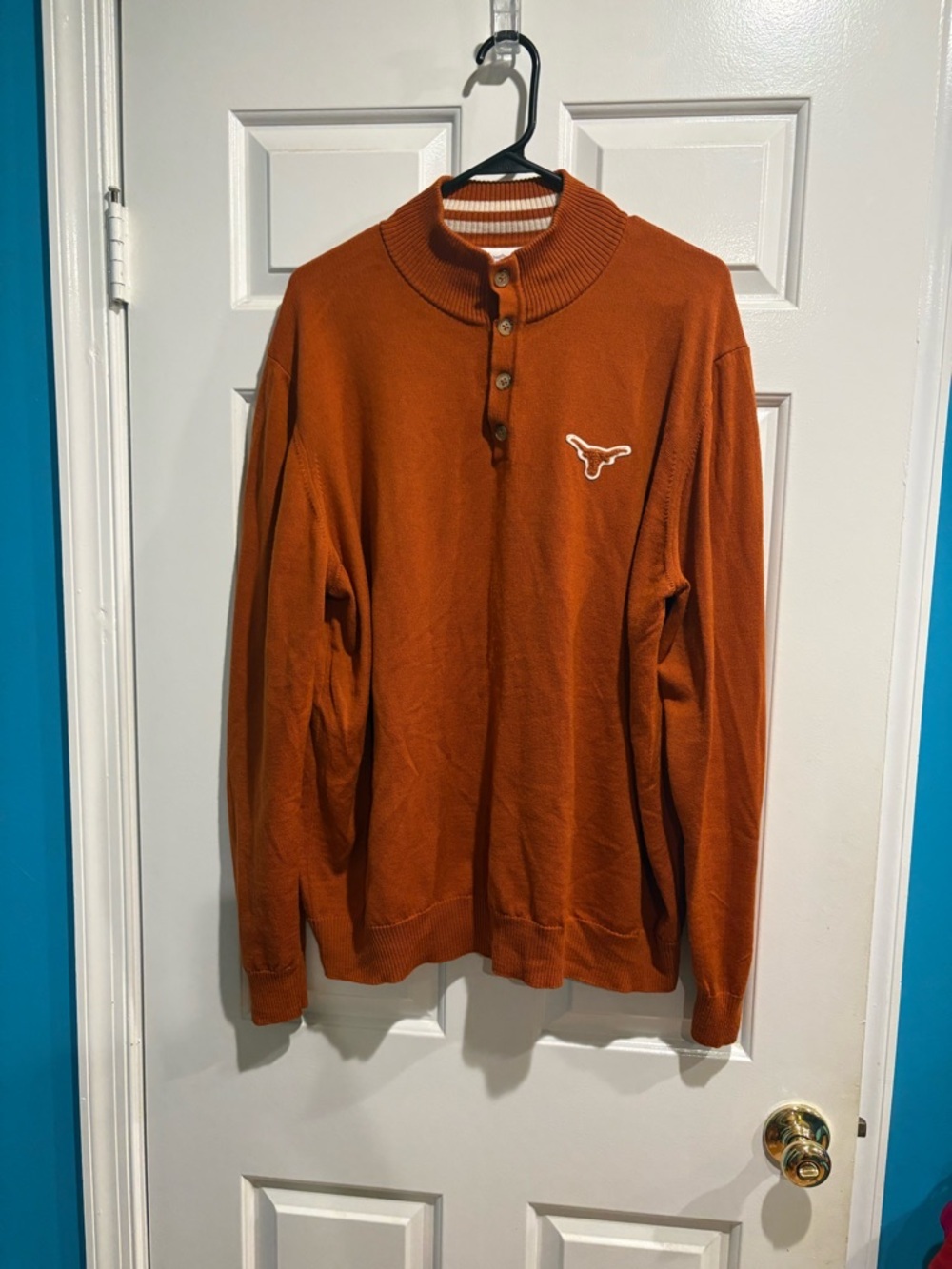 Thomas Dean University of Texas Longhorns  wool sweater orange sz XL